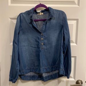 Anthropologie Denim Blouse